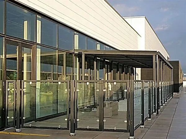 Glass Framed Balustrade & Balustrading Smokers Shelter Patio New Brighton