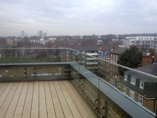 Roof Terrace Camden London Framless Glass Balustrade & Balustrading Panels Patio Area