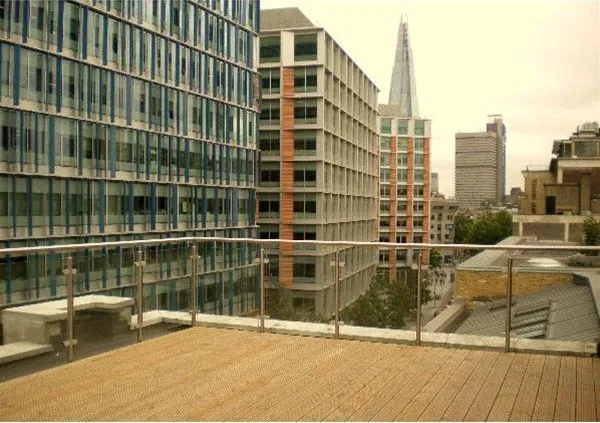 Glass Balustrade & Balustrading to Enclosed Roof Terrace Central London