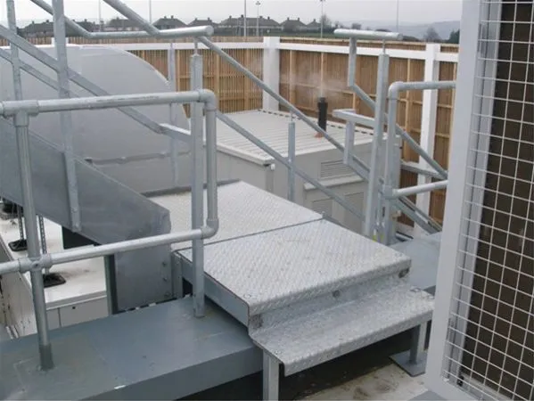 Metal Fabricated Roof Step Retail Superstore Sheffield Metalwork Package