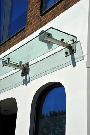 Stainless Steel Suspended Glass Canopy Banking offices