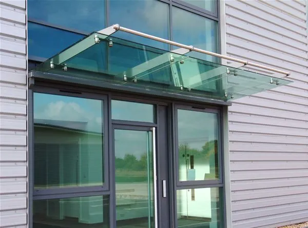 Suspended Glass Canopy Offices Colchester