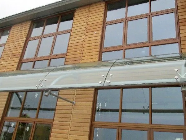 Curved Glass Feature Type Canopy Unit Lifeboat Station Mumbles South Wales