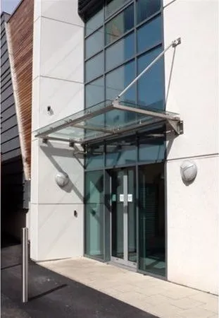 Suspended Glass Canopy University Manchester