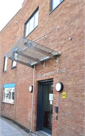 Suspended Glass Canopy Offices London
