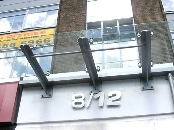 Suspended Glass Canopy Offices Camden