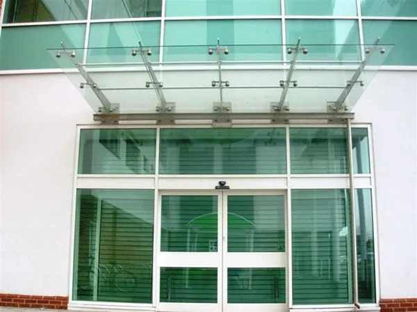 Suspended Glass Canopy Supermarket Poole
