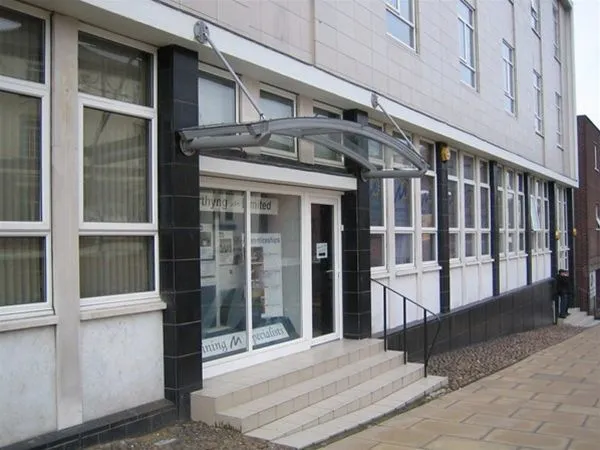 Curved Polycarbonate Canopy Offices Rotherham