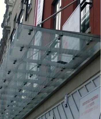 Suspended Glass Canopy Apartments Cardiff