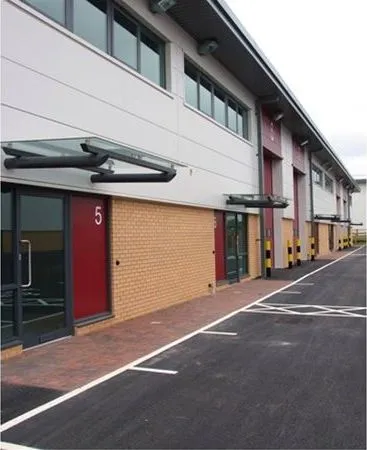 Suspended Glass Canopy Offices Rugby