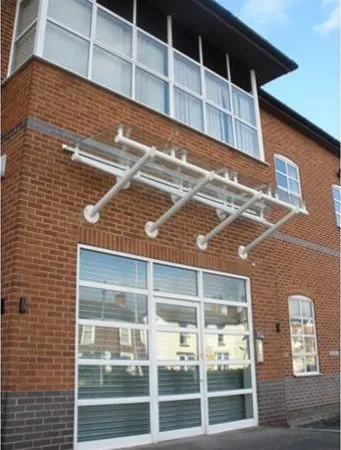 Suspended Glass Canopy Lattice Style Offices Derby