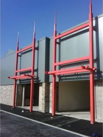 Supported Glass Canopy Retail Park Halifax