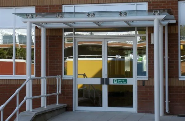 Supported Glass Canopy Offices Slough