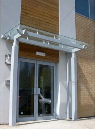 Supported Glass Canopy Offices Leicester