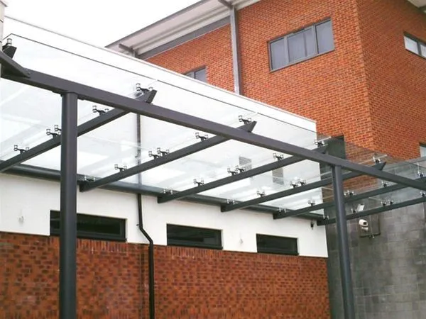 Supported Glass Canopy College Ashton