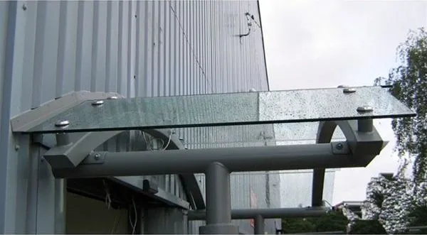 Faceted Glass Canopy Offices Nuneaton
