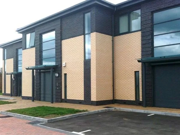 Supported Satin Glass Canopy Unit Offices Leicester