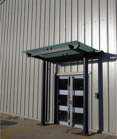 Satin Glass Supported Canopy Offices Lincoln