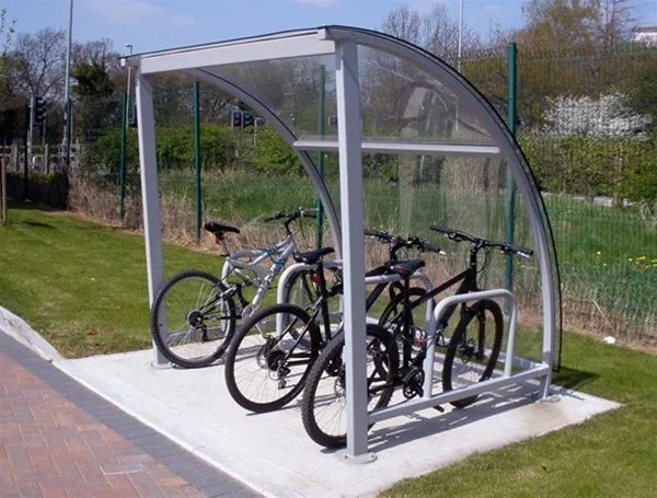 Single Bay Polycarbonate Cycle Storage to Leicester Offices