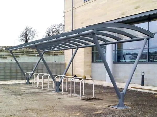 Y Style Polycarbonate Cycle Storage Unit Skipton Offices