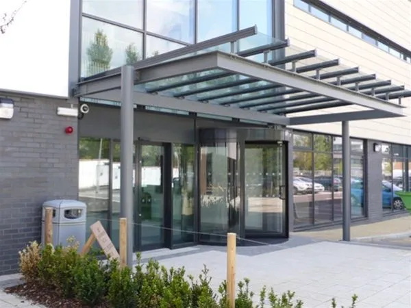 Patent Glazed Glass Entrance Feature University Cambridge