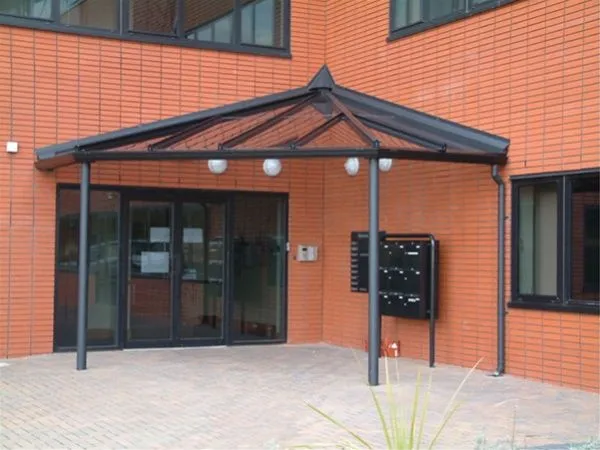 Patent Glazed Apex Style Entrance Feature Office Chesterfield