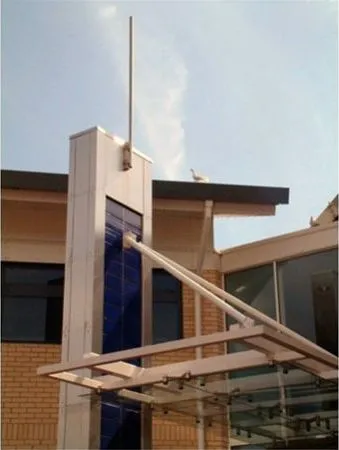 Supported Glass Entrance Feature Offices Swansea