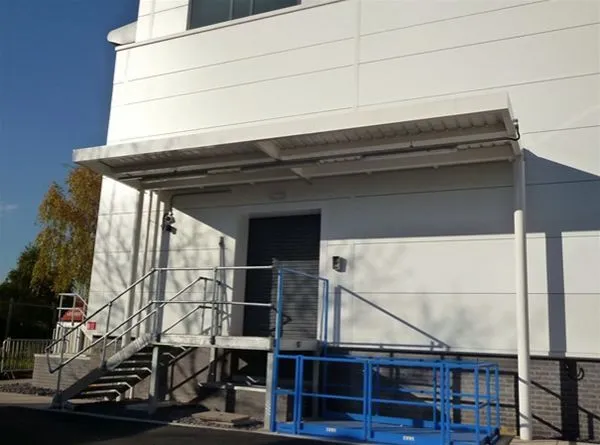 Metal Clad Supported Entrance Feature Offices Manchester