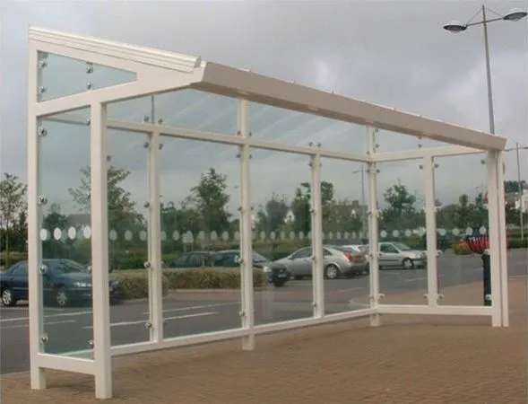 Cantilever Glass Waiting Shelter Gretna