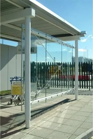 Supported Enclosed Glass Walkway Airport Bristol