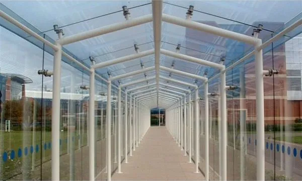 Supported Glass Enclosed Walkway Offices Loughborough
